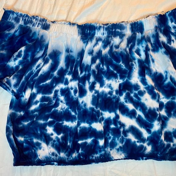 NWOT off shoulder tie dye cropped top NY&C - Picture 6 of 6